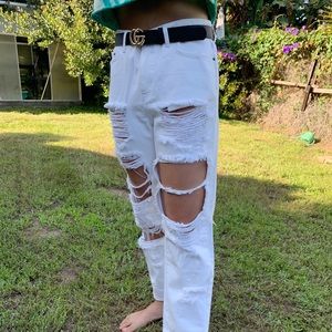 DO NOT BUY- LF Carmar white ripped jeans